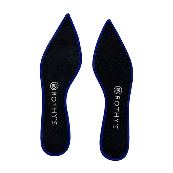 Rothy’s Point Blue Wash with Orange Sole - Picture 7 of 11